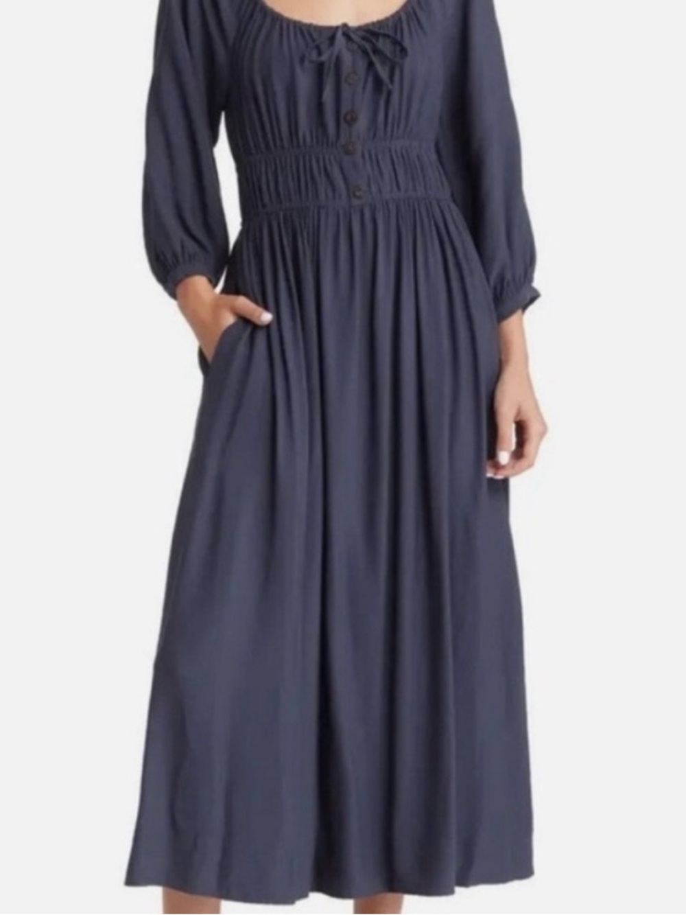 Madewell Navy Sophie Twill Dress S